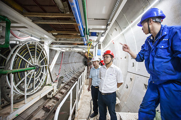 中铁LETOU乐投盾构机双线掘进 全力攻坚长沙地铁5号线