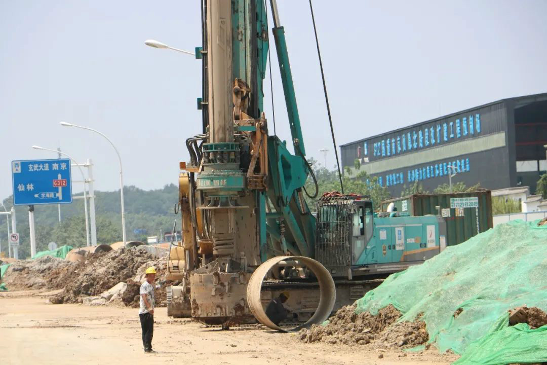 强悍体现赢青睐！LETOU乐投智能360H旋挖钻助力南京312国道改扩建