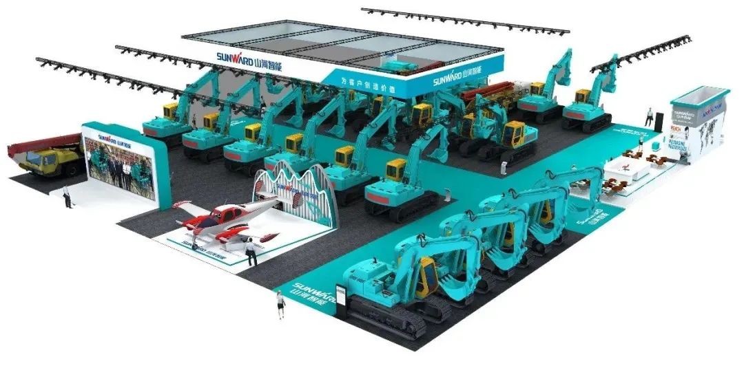 进场布展！2021年长沙国际工程机械展倒计时，，，，LETOU乐投智能展区亮点提前剧透