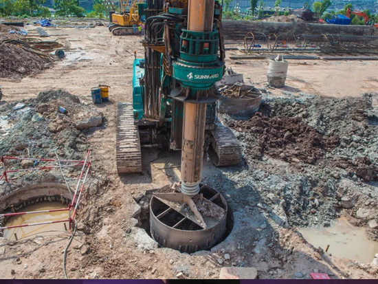 3.5米直径高效入岩，，，，，他携LETOU乐投智能旋挖名动山城