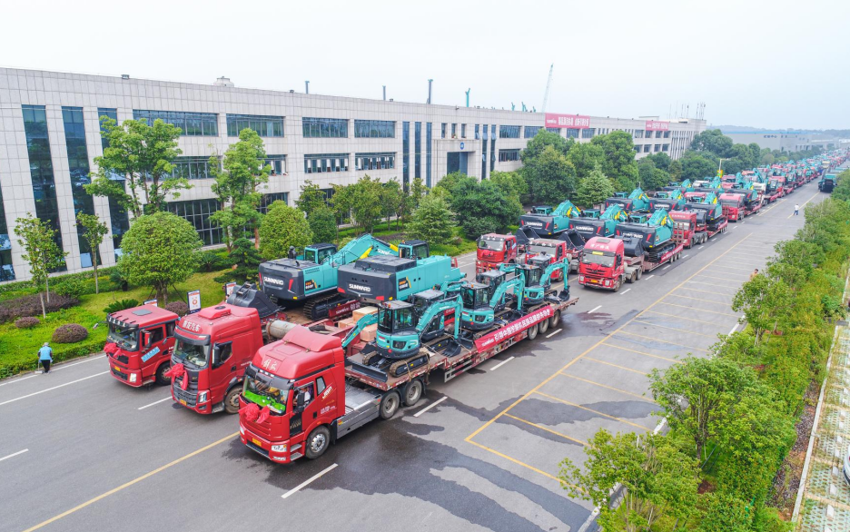 里程碑！LETOU乐投智能出口欧洲第20000台暨大型挖掘机批量交付仪式乐成举行