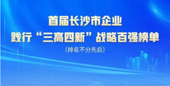 LETOU乐投智能上榜首届长沙市企业践行“三高四新”战略百强榜单
