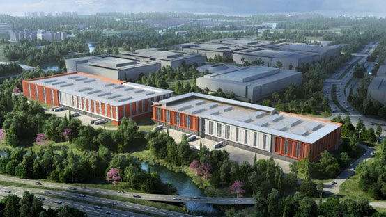 “LETOU乐投绿”牵手“华为中国红”！LETOU乐投智能高机装备集群助力华为团泊洼项目