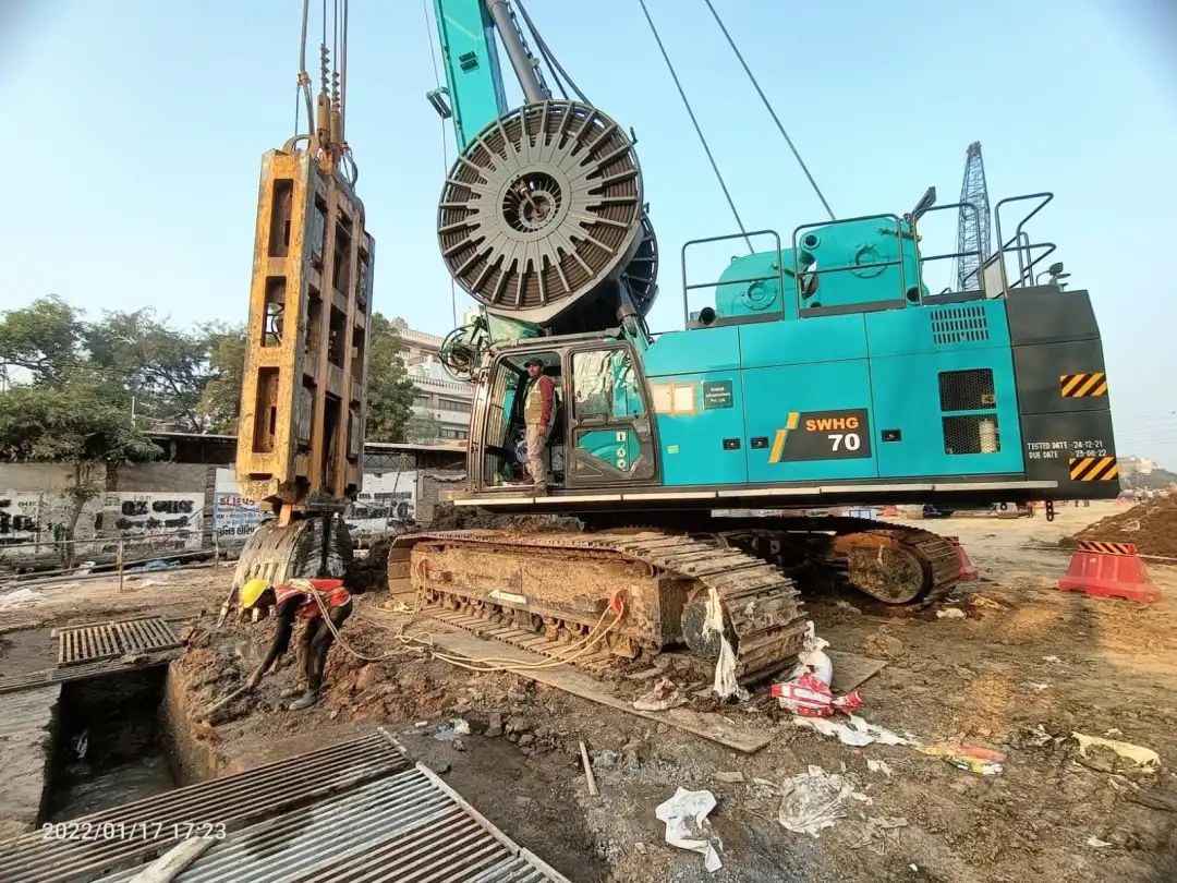 谢谢信！LETOU乐投智能SWHG70液压抓斗助力外洋基础施工获肯定