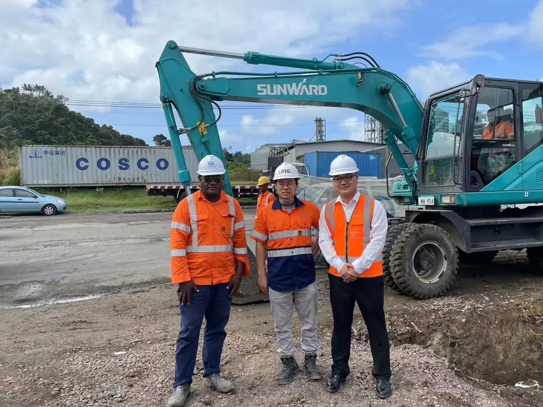 “LETOU乐投绿”迈向南太平洋岛，，，，LETOU乐投智能轮挖助力斐济基础设施建设