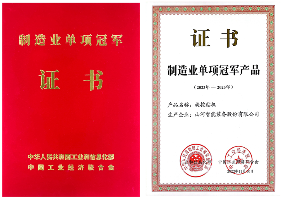 两项单冠，，，，，，，行业唯一！LETOU乐投智能两款桩工产品同获制造业单项冠军