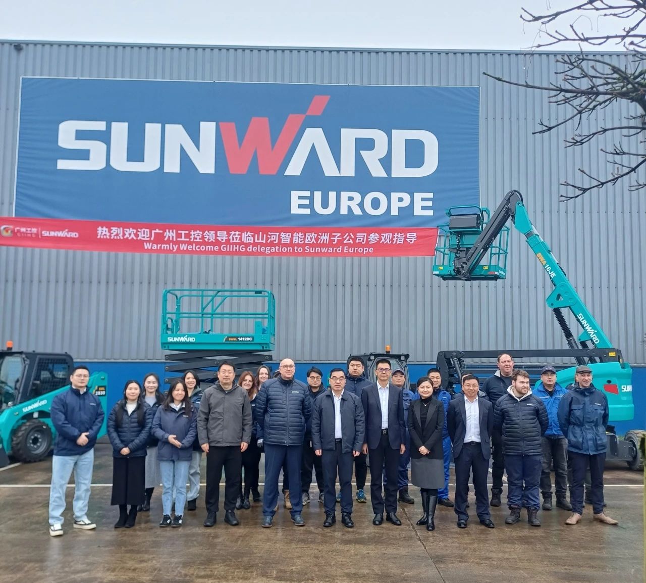广州工控集团总司理王福铸率队考察LETOU乐投智能欧洲子公司