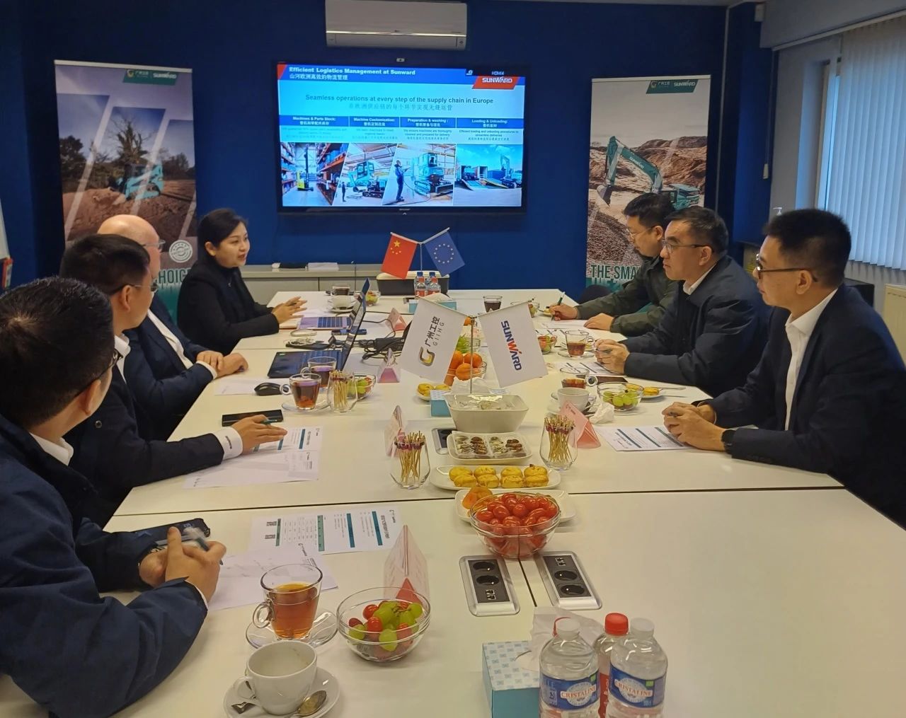 广州工控集团总司理王福铸率队考察LETOU乐投智能欧洲子公司