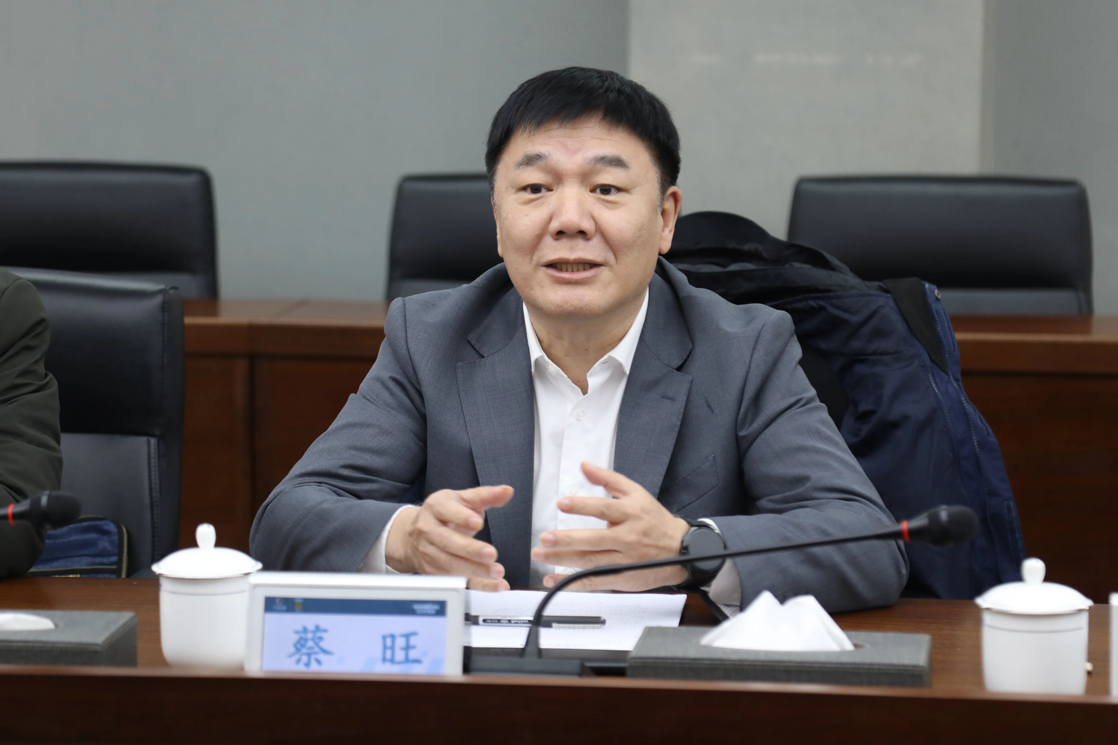 中国出口信用包管公司湖南分公司认真人蔡旺到访LETOU乐投智能